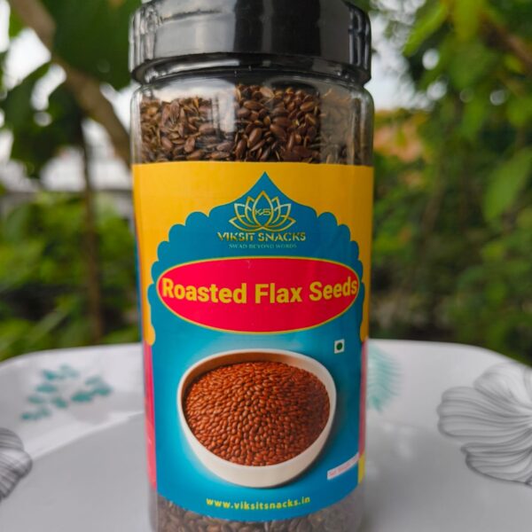 Dry roasted flaxseeds